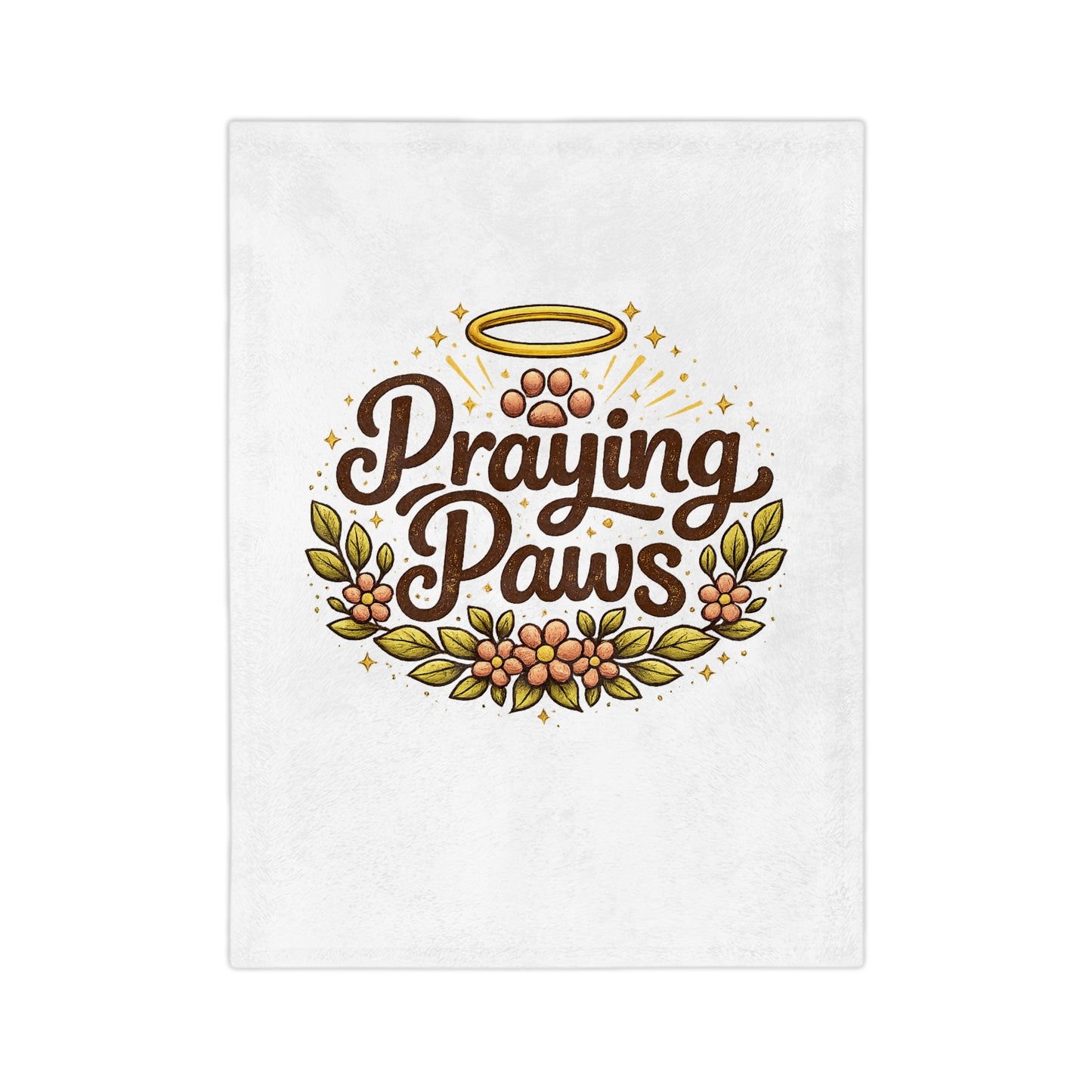 Praying Paws Microfiber Blanket