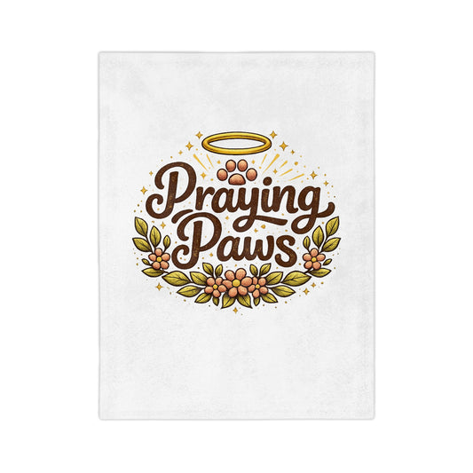 Praying Paws Microfiber Blanket