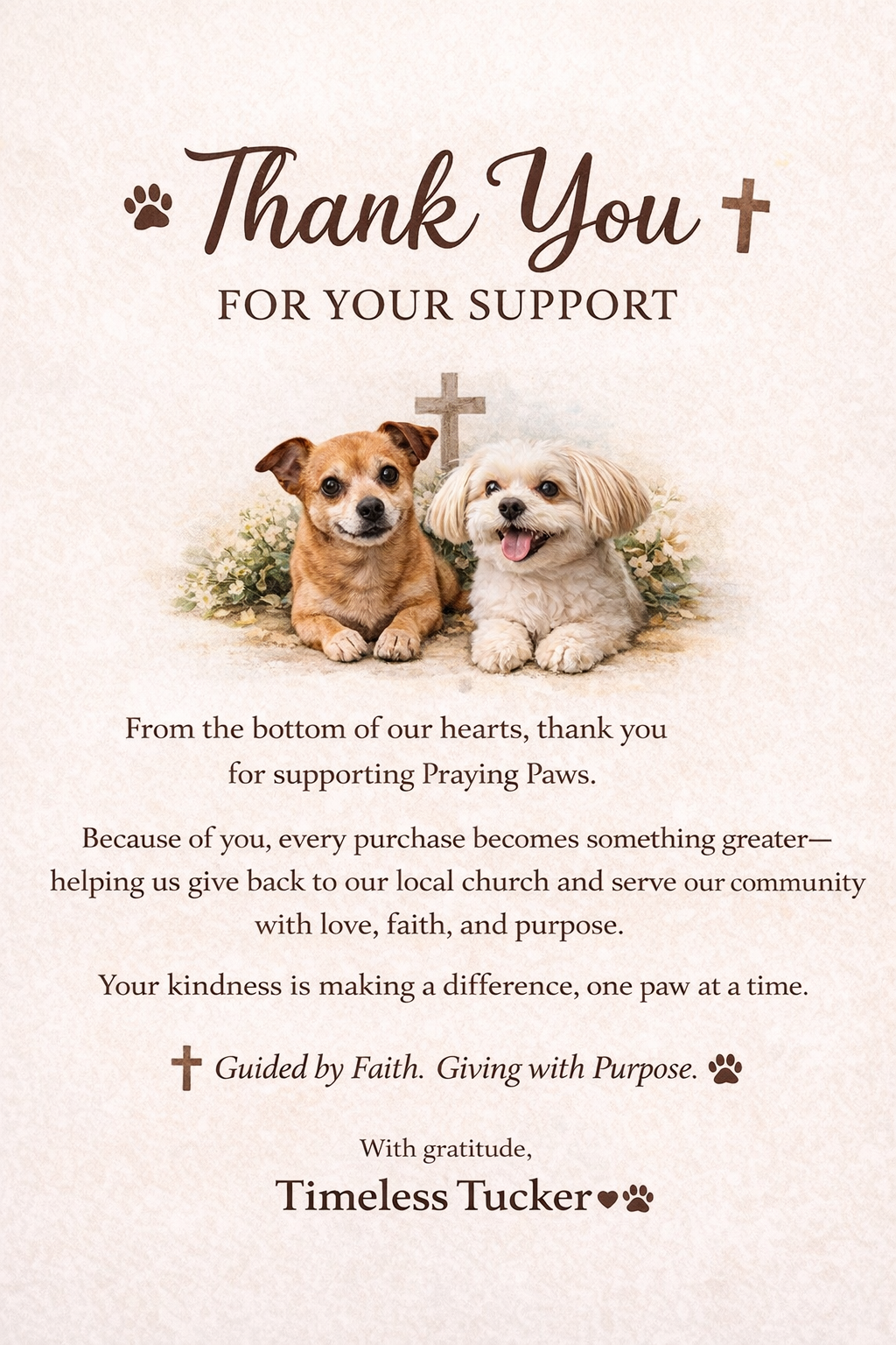 Praying Paws Direct Donation