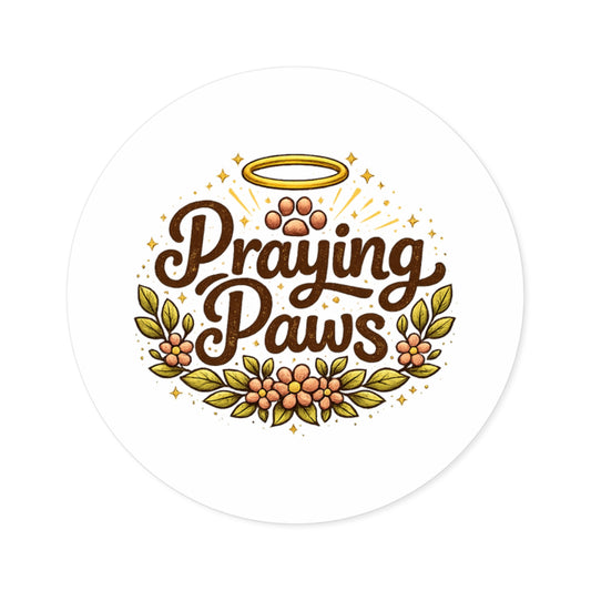 Praying Paws Sticker